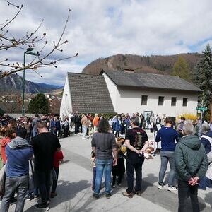 Segnung der Osterspeisen am Karsamstag in Hinterberg